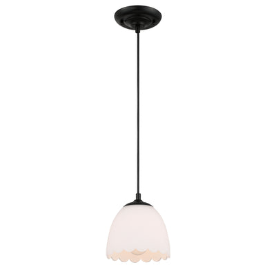 Golden Lighting Dorinda 1-light Pendant in Matte Black - - Golden Lighting