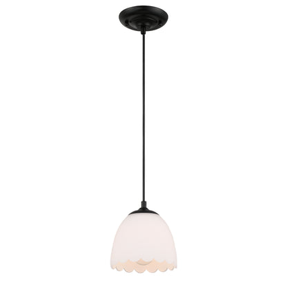 Golden Lighting Dorinda 1-light Pendant in Matte Black - - Golden Lighting