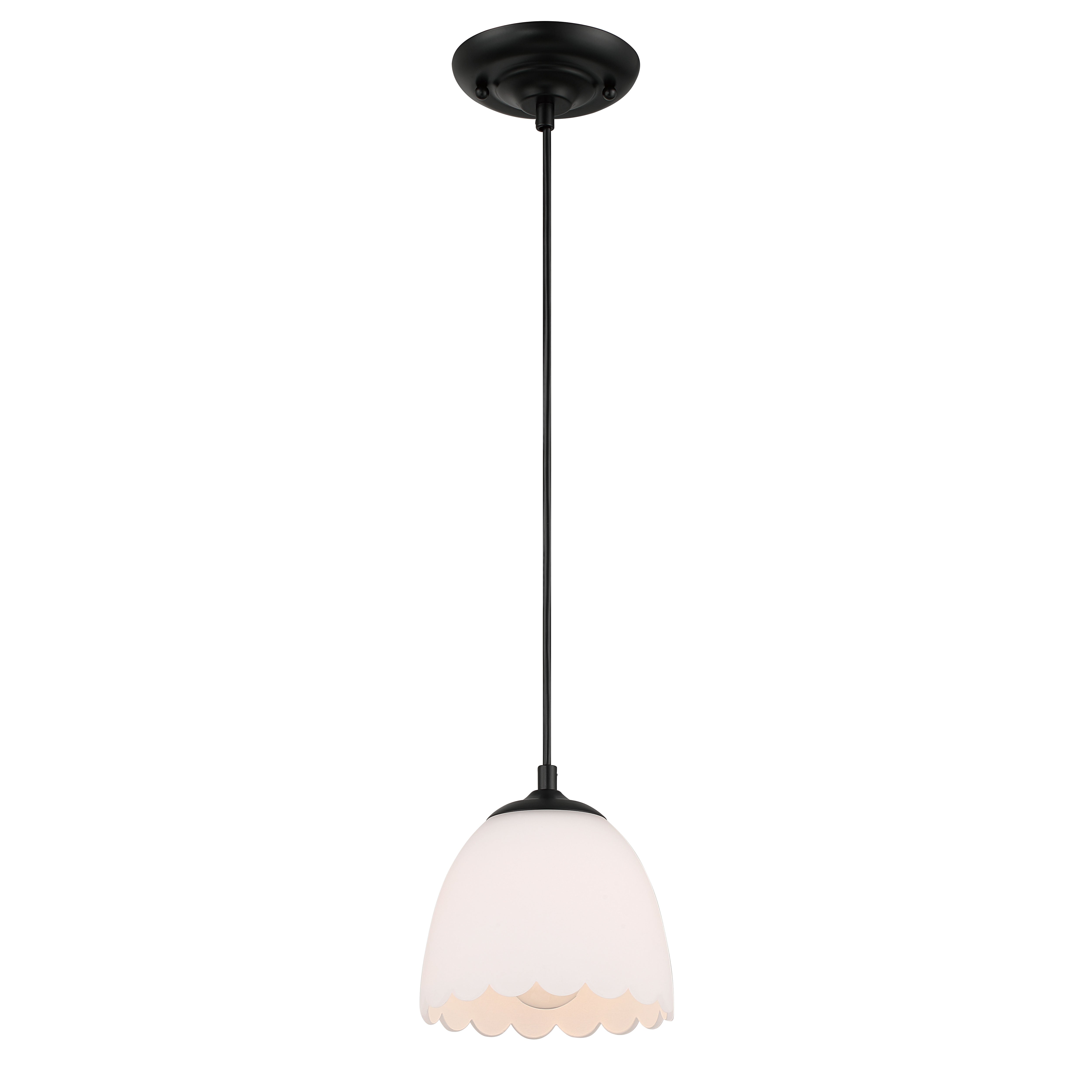 Golden Lighting Dorinda 1-light Pendant in Matte Black - - Golden Lighting