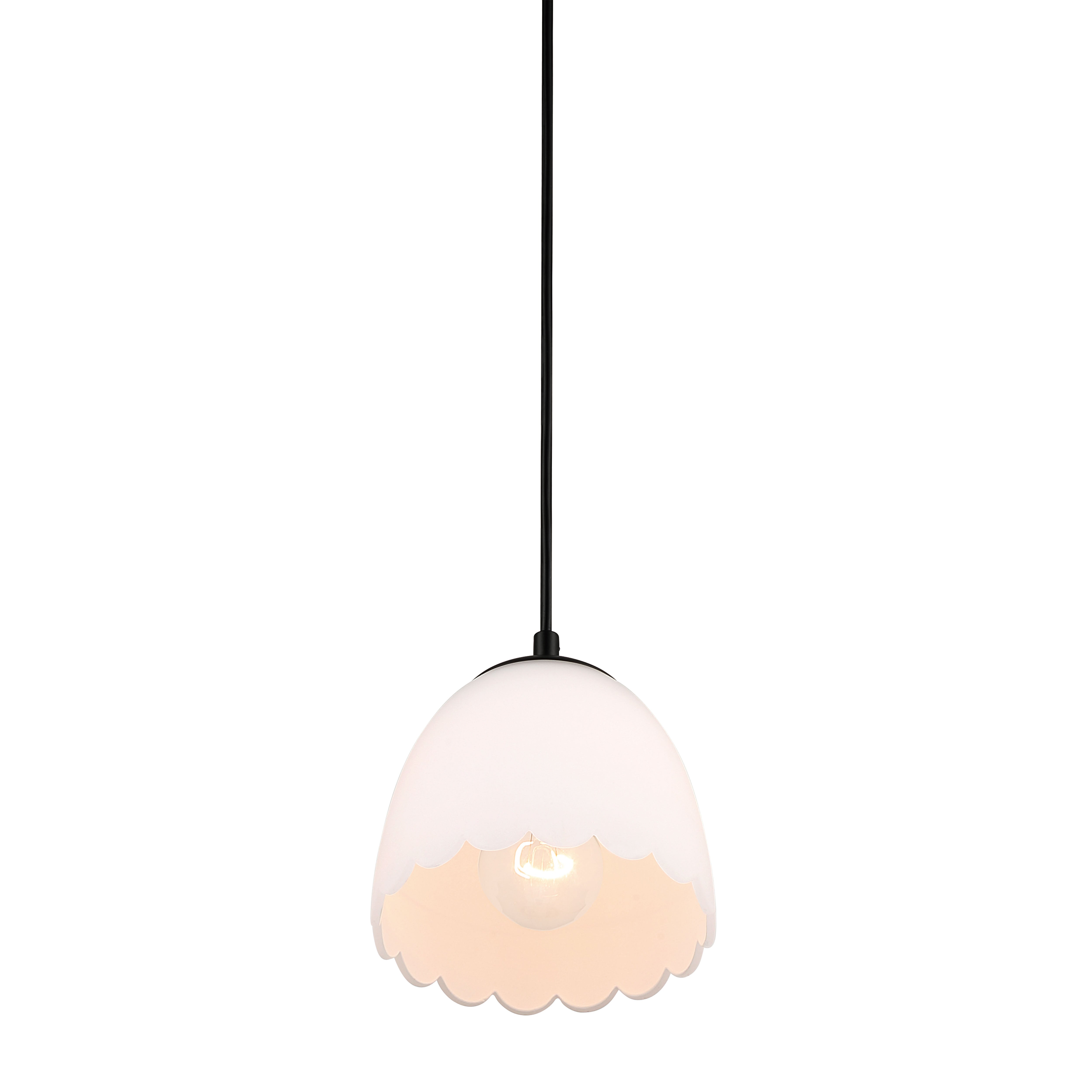 Golden Lighting Dorinda 1-light Pendant in Matte Black - - Golden Lighting