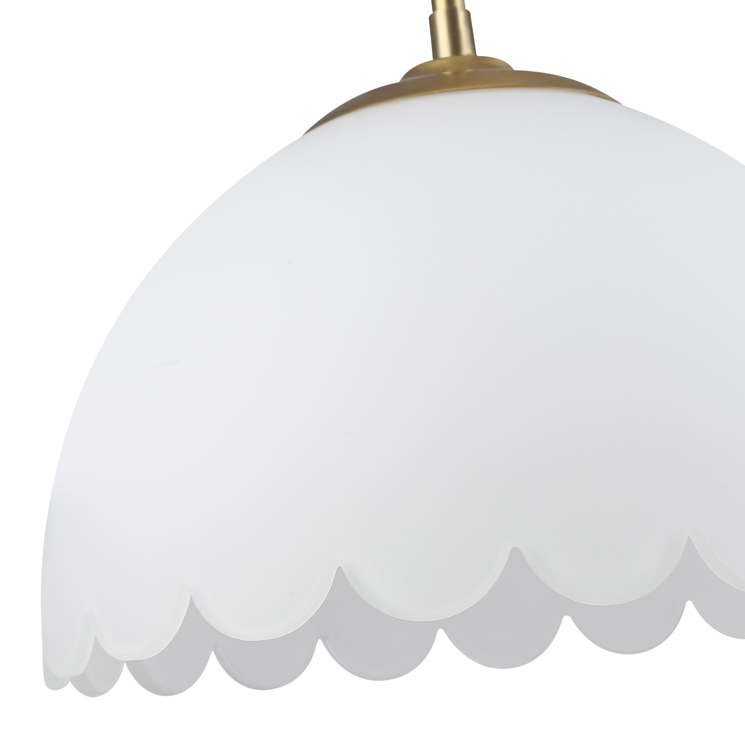 Dorinda 1-Light Pendant in Brushed Champagne Bronze with Opal Glass - - Golden Lighting