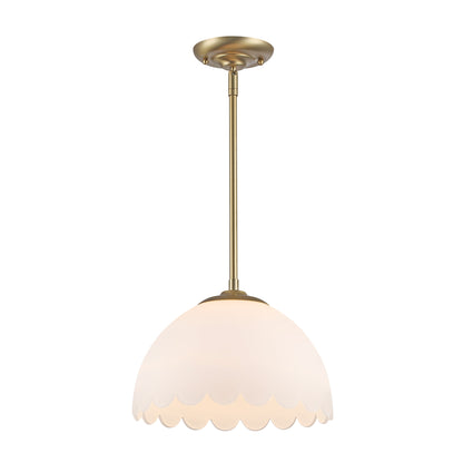 Golden Lighting Dorinda 1-light Pendant in Brushed Champagne Brass