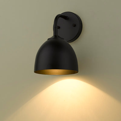 Zoey 1-light Wall Sconce in Matte Black - - Golden Lighting
