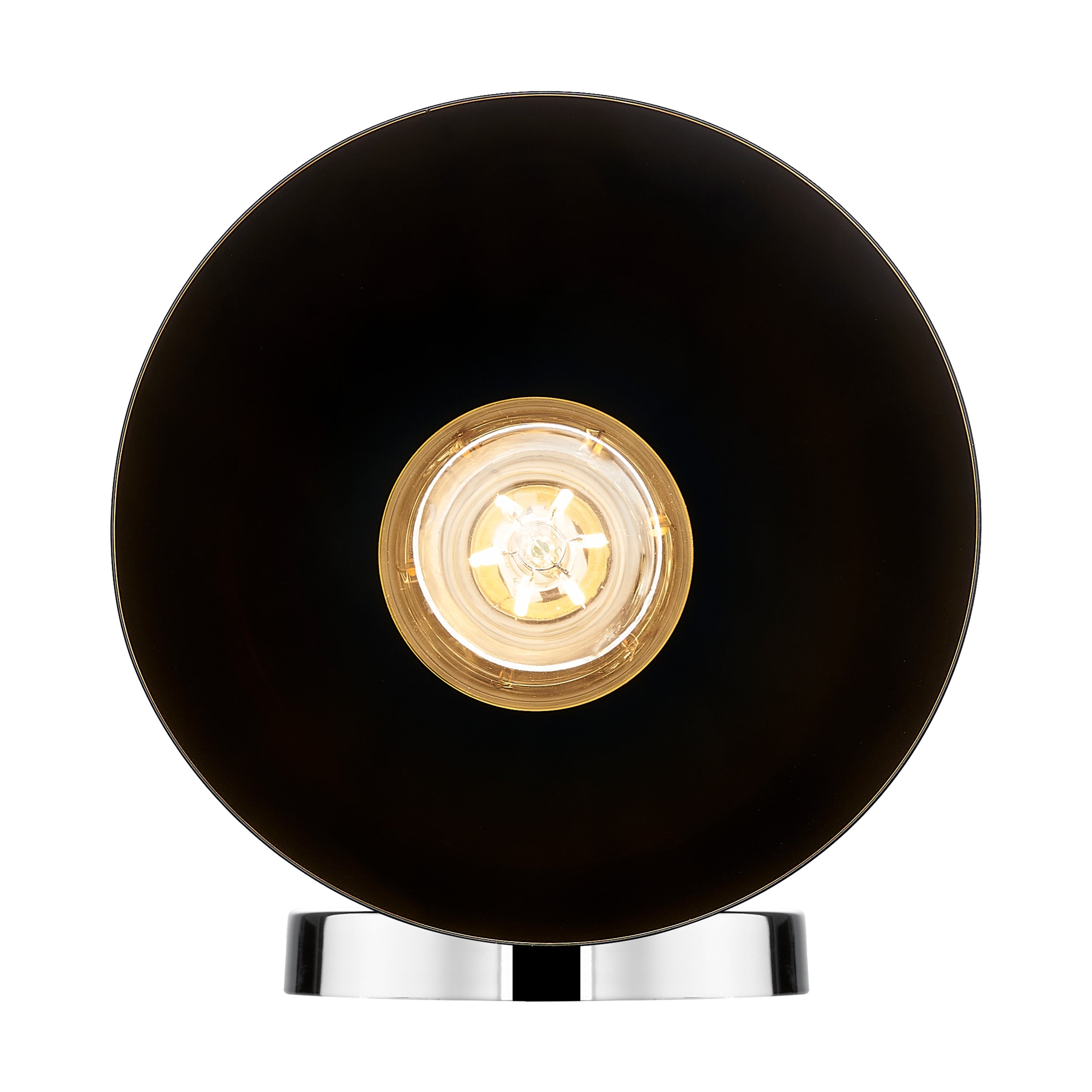 Zoey 1-light Wall Sconce in Chrome and Matte Black shade - - Golden Lighting
