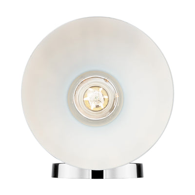 Zoey 1-light Wall Sconce in Chrome and Matte Gray shade - - Golden Lighting
