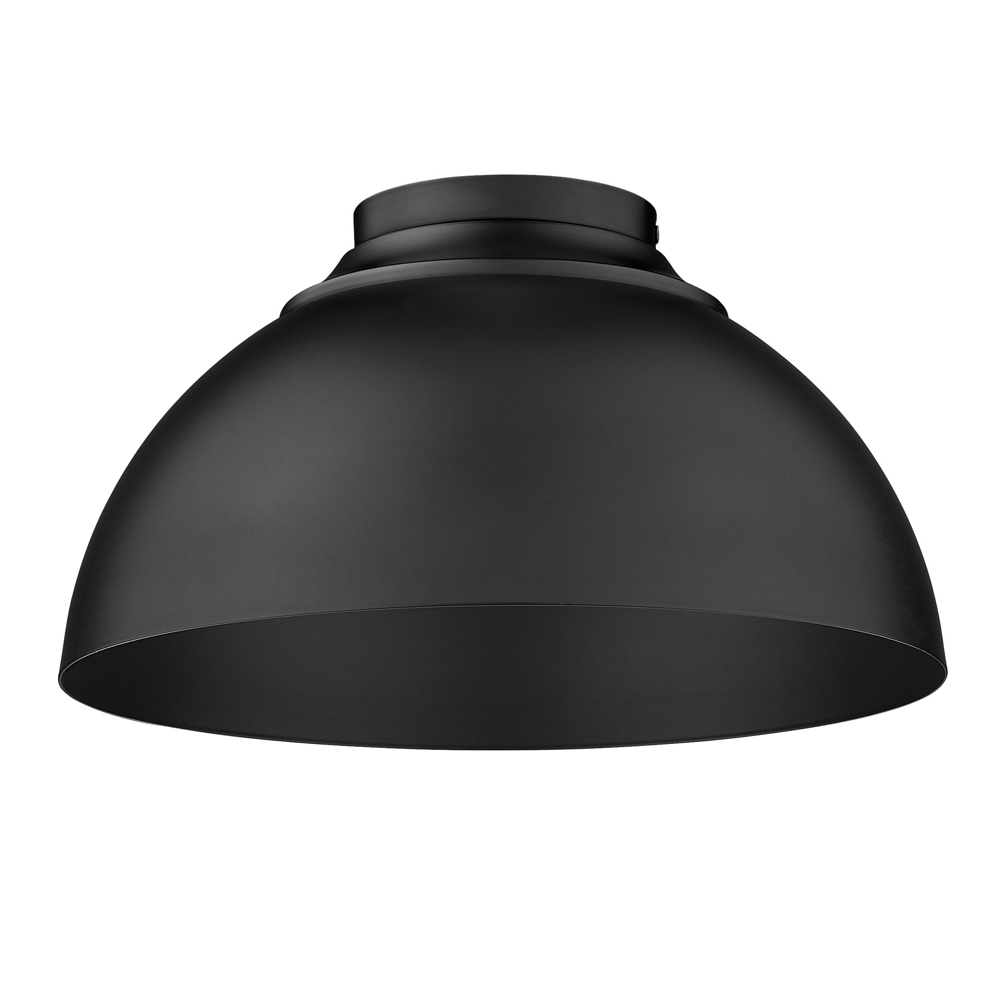 Zoey 3-light Flush Mount in Matte Black - - Golden Lighting