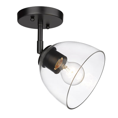 Golden Lighting Roxie 1-light Wall Sconce in Matte Black - - Golden Lighting