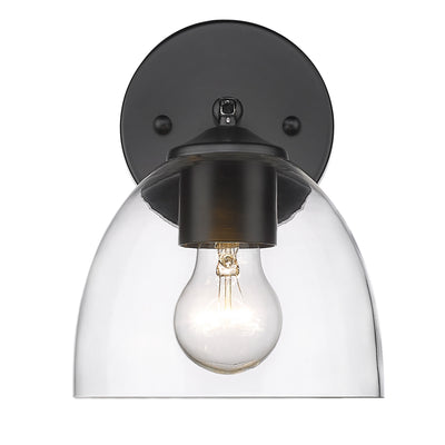 Golden Lighting Roxie 1-light Wall Sconce in Matte Black - Default Title - Golden Lighting