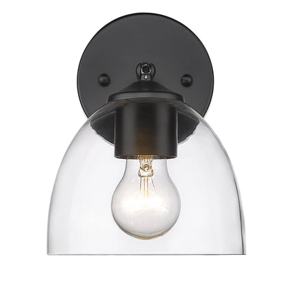 Golden Lighting Roxie 1-light Wall Sconce in Matte Black