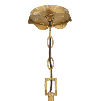 Golden Lighting Cheshire 6-light Chandelier in Vintage Gold - - Golden Lighting