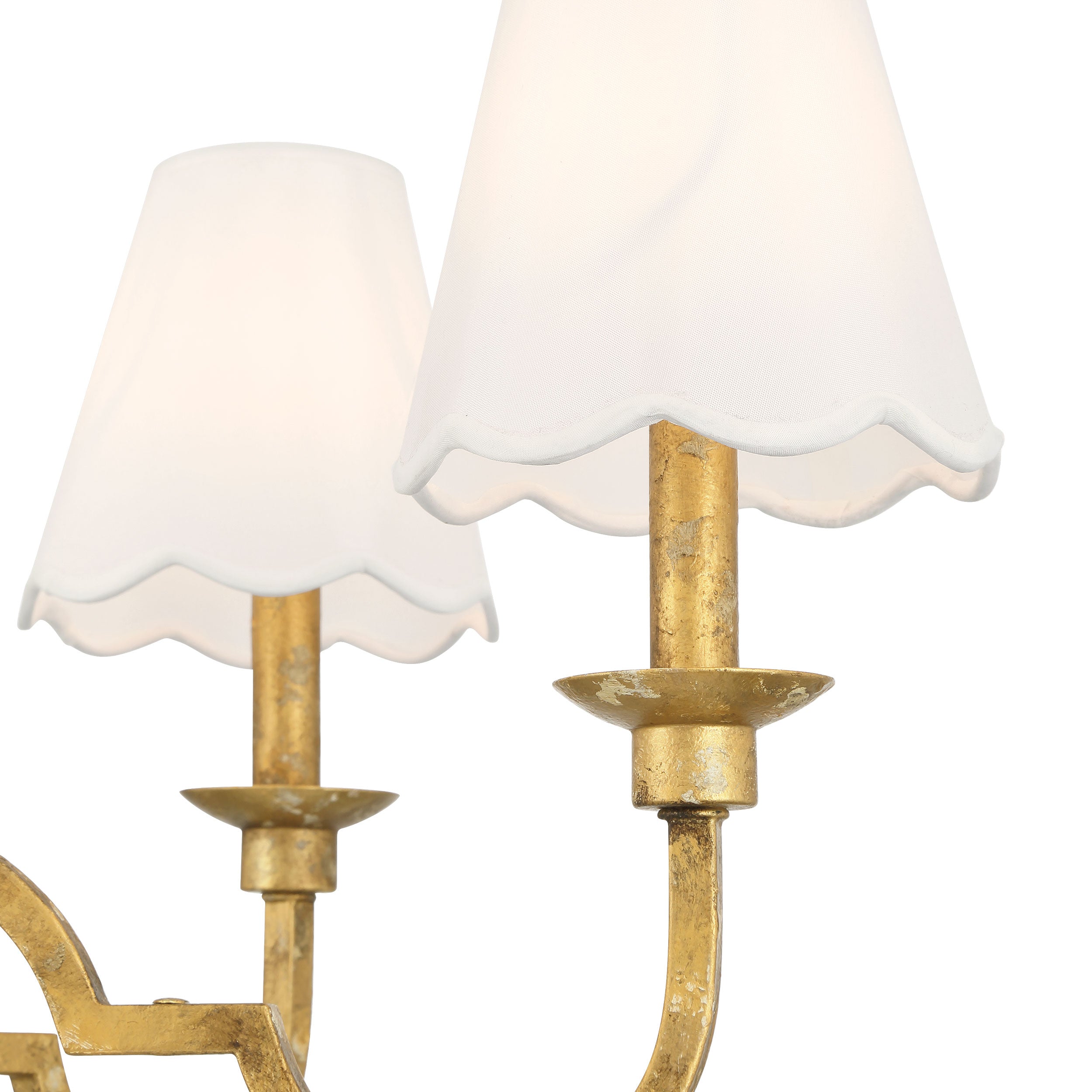 Golden Lighting Cheshire 6-light Chandelier in Vintage Gold - - Golden Lighting