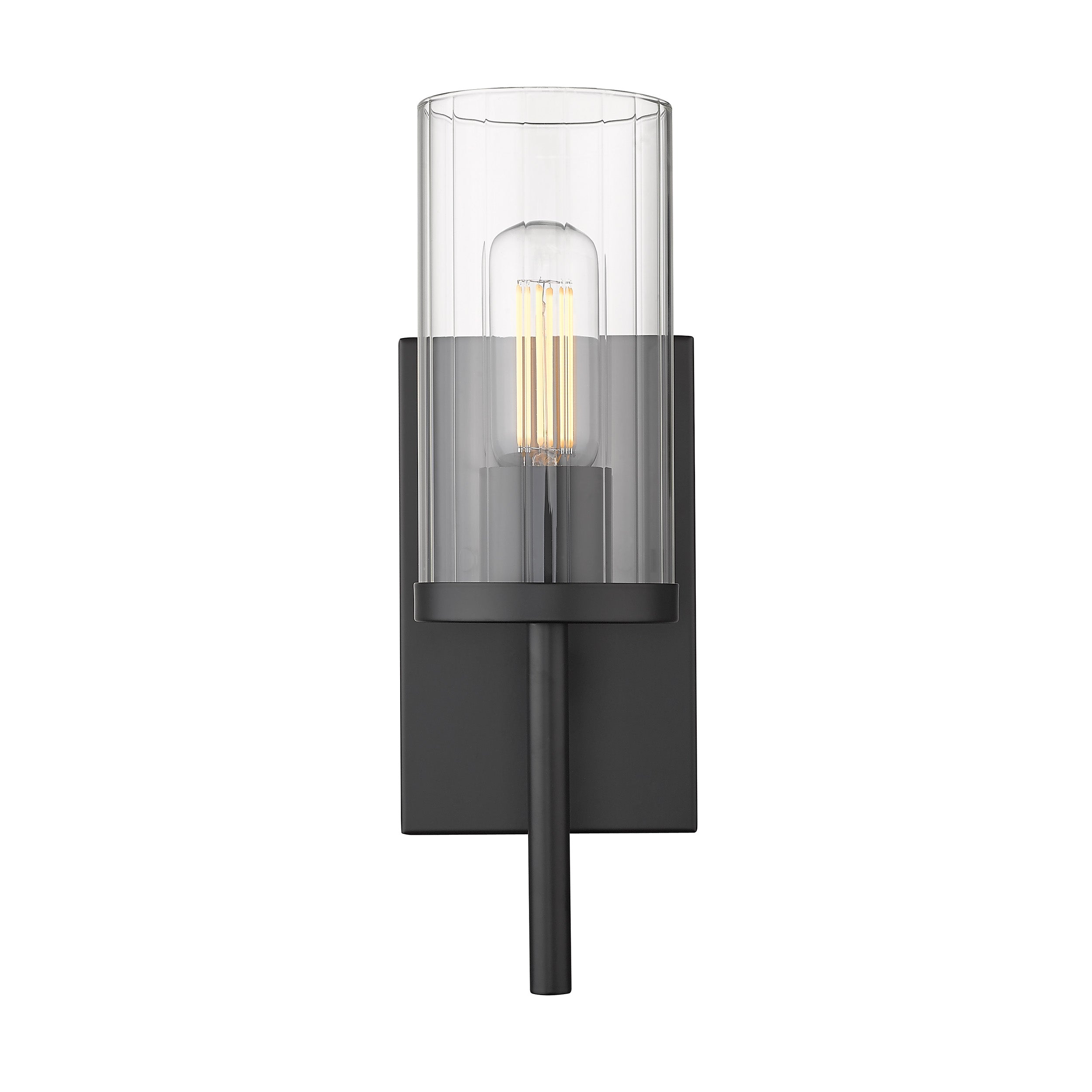 Golden Lighting Winslett 1-light Wall Sconce in Matte Black - - Golden Lighting