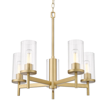 Winslett 5 Light Chandelier -  - Golden Lighting