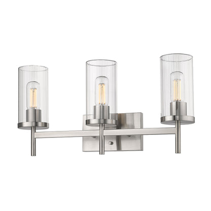 Golden Lighting Winslett 3-light Vanity in Pewter