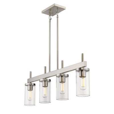 Golden Lighting Winslett 4-light Island Light in Pewter - - Golden Lighting