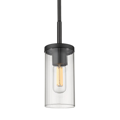 Golden Lighting Winslett 1-light Pendant in Matte Black