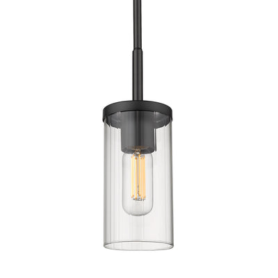 Golden Lighting Winslett 1-light Pendant in Matte Black - Default Title - Golden Lighting