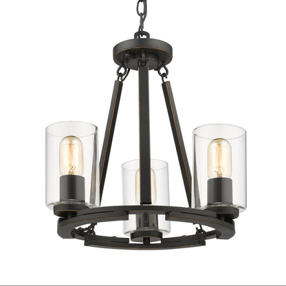 Monroe 3-light Chandelier in Matte Black