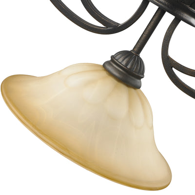 Mayfair 3-light Pendant in Leather Crackle