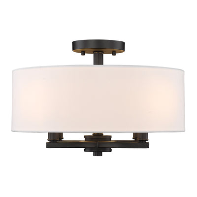 Golden Lighting Eliana 4-light Semi-Flush Mount in Matte Black - - Golden Lighting