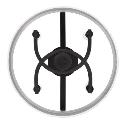 Golden Lighting Eliana 4-light Semi-Flush Mount in Matte Black - - Golden Lighting