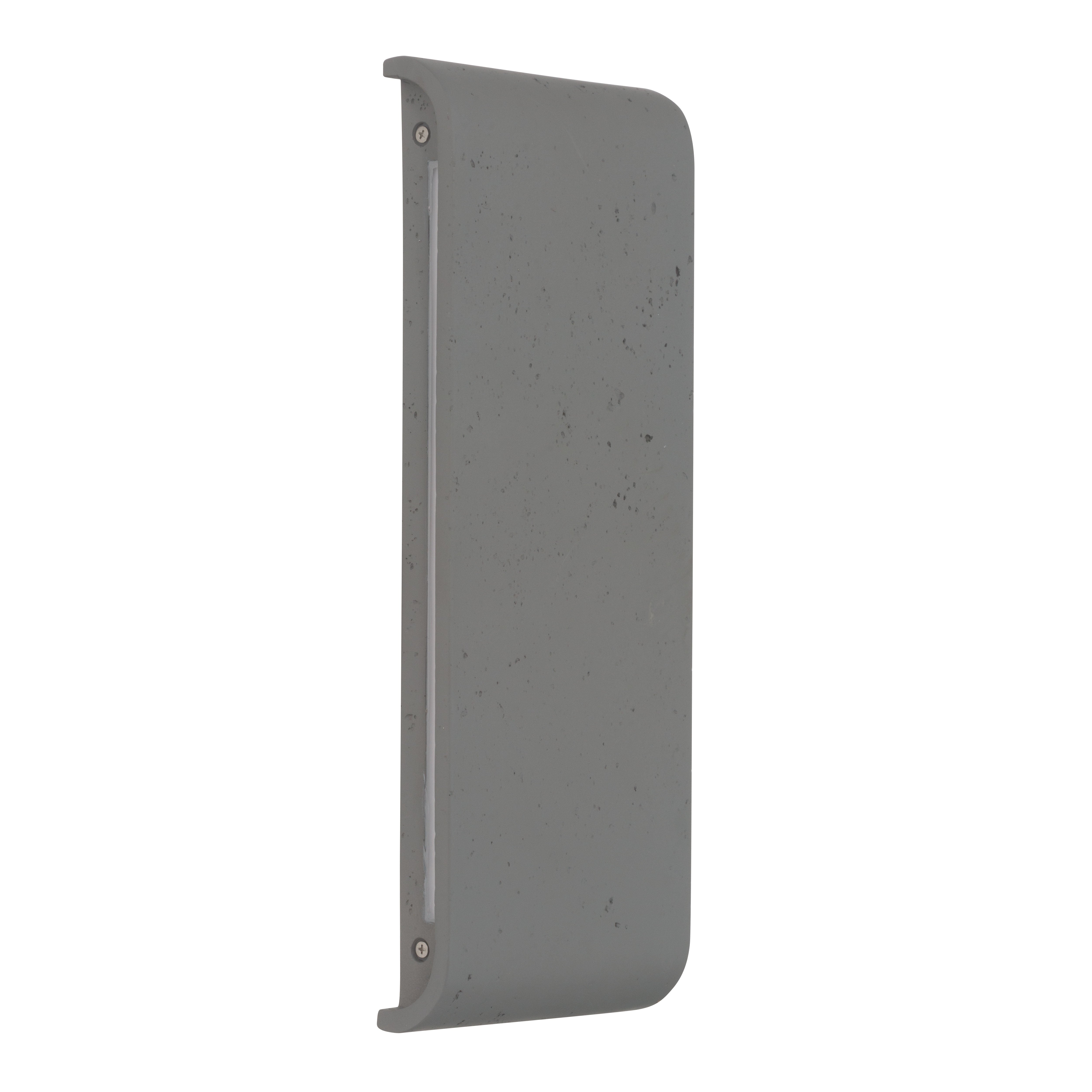 Golden Lighting Stela Integrated LED 16in Outdoor Wall in Gray Travertine