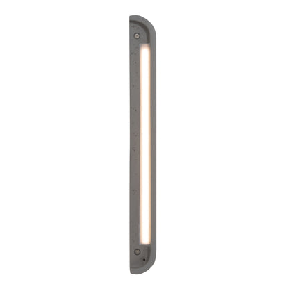 Golden Lighting Stela Integrated LED 16in Outdoor Wall in Gray Travertine - - Golden Lighting