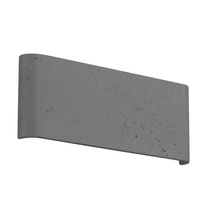 Golden Lighting Stela Integrated LED 16in Outdoor Wall in Gray Travertine - - Golden Lighting