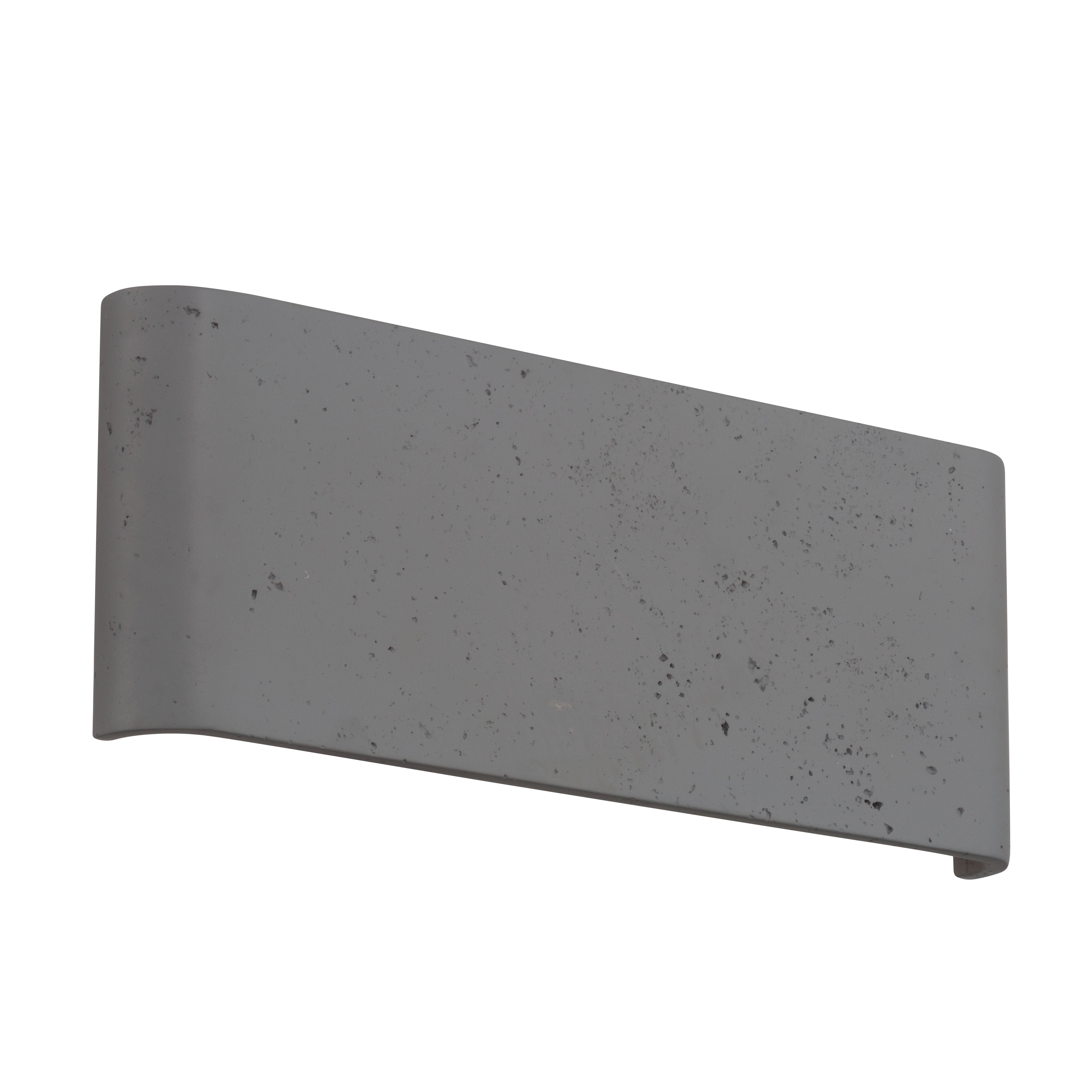 Golden Lighting Stela Integrated LED 16in Outdoor Wall in Gray Travertine - - Golden Lighting