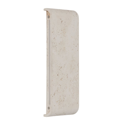Golden Lighting Stela Integrated LED 16in Outdoor Wall in White Travertine - - Golden Lighting