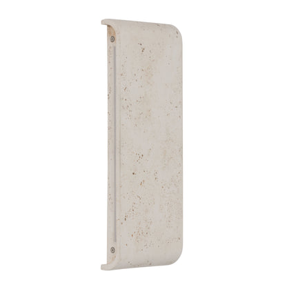 Golden Lighting Stela Integrated LED 16in Outdoor Wall in White Travertine - - Golden Lighting