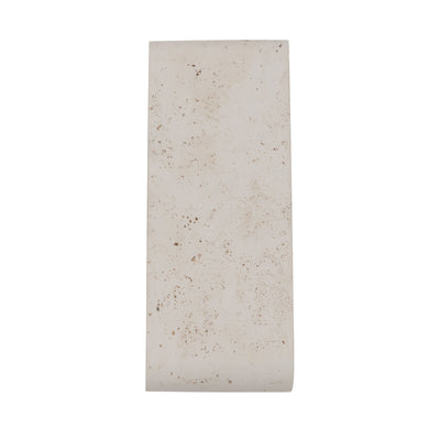 Golden Lighting Stela Integrated LED 16in Outdoor Wall in White Travertine - - Golden Lighting