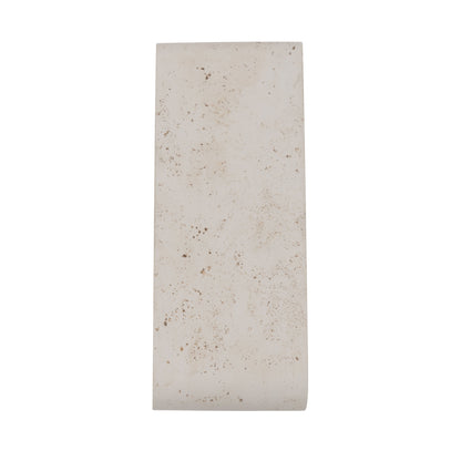 Golden Lighting Stela Integrated LED 16in Outdoor Wall in White Travertine - - Golden Lighting