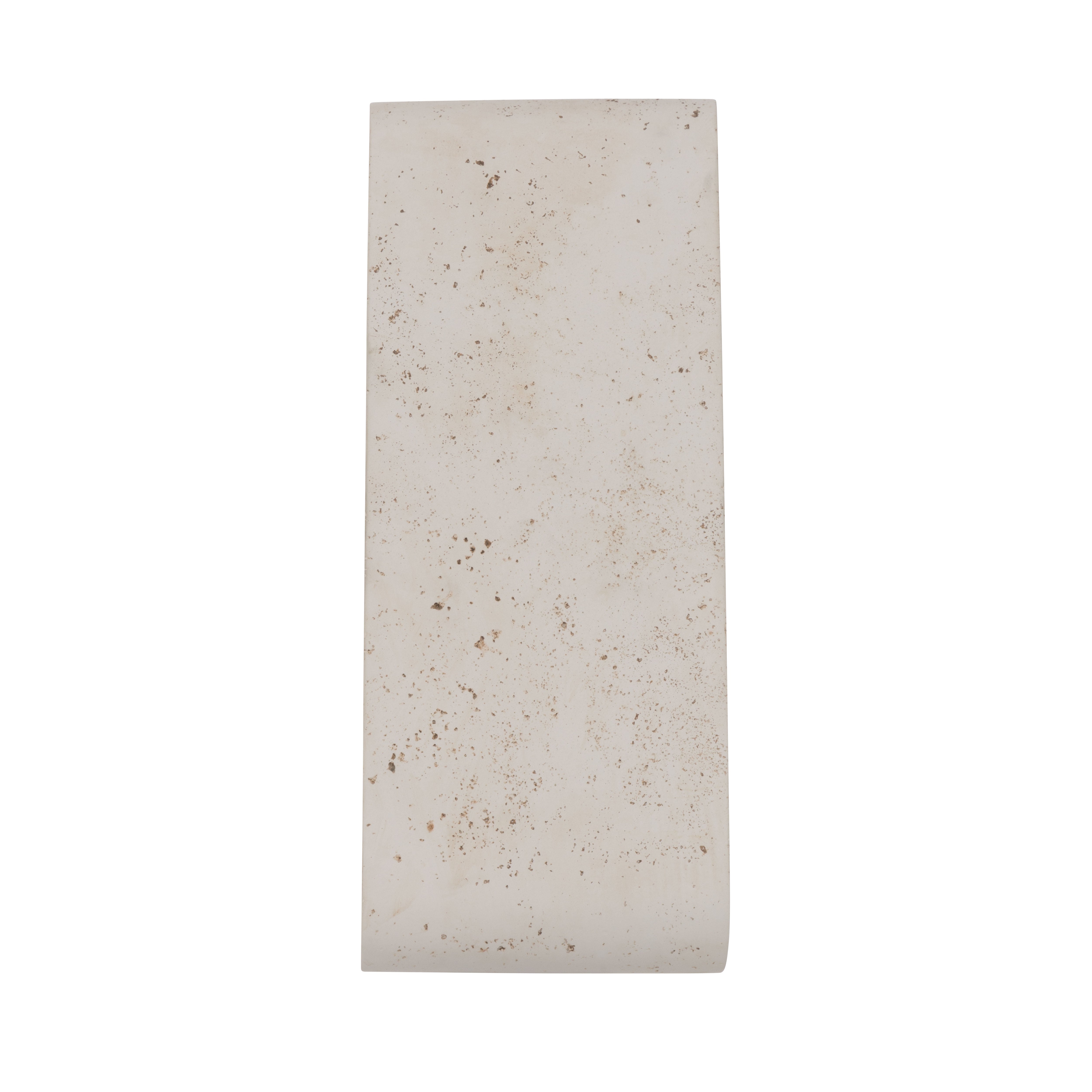Golden Lighting Stela Integrated LED 16in Outdoor Wall in White Travertine
