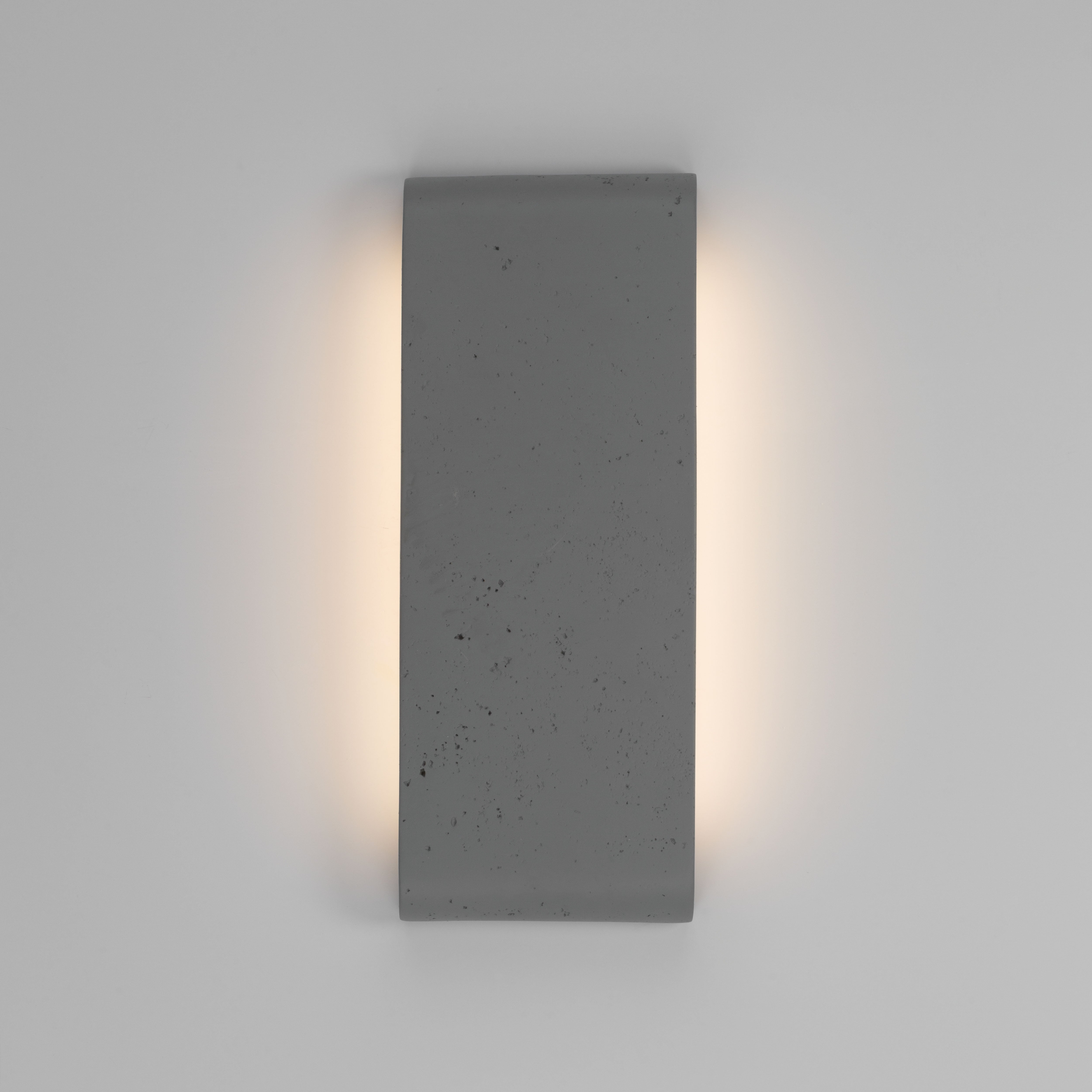 Golden Lighting Stela Integrated LED 16in Outdoor Wall in Gray Travertine - - Golden Lighting
