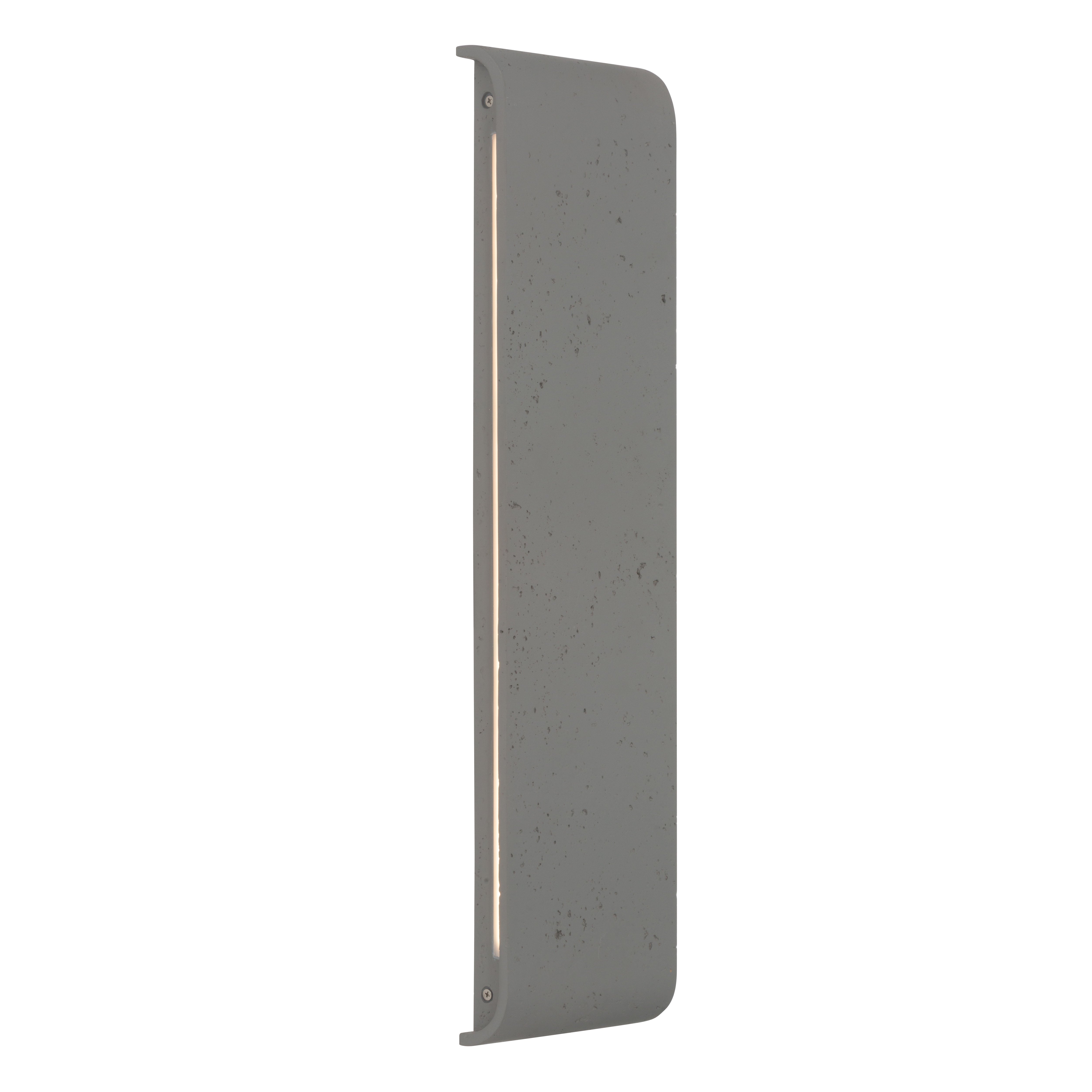 Golden Lighting Stela Integrated LED 24in Outdoor Wall in Gray Travertine