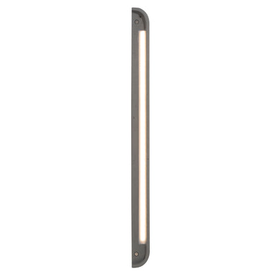 Golden Lighting Stela Integrated LED 24in Outdoor Wall in Gray Travertine - - Golden Lighting