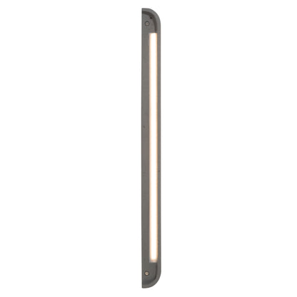 Golden Lighting Stela Integrated LED 24in Outdoor Wall in Gray Travertine - - Golden Lighting