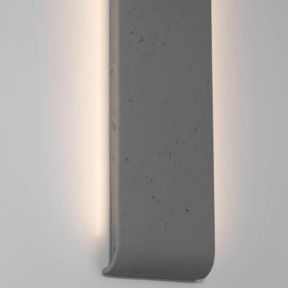 Golden Lighting Stela Integrated LED 24in Outdoor Wall in Gray Travertine - - Golden Lighting