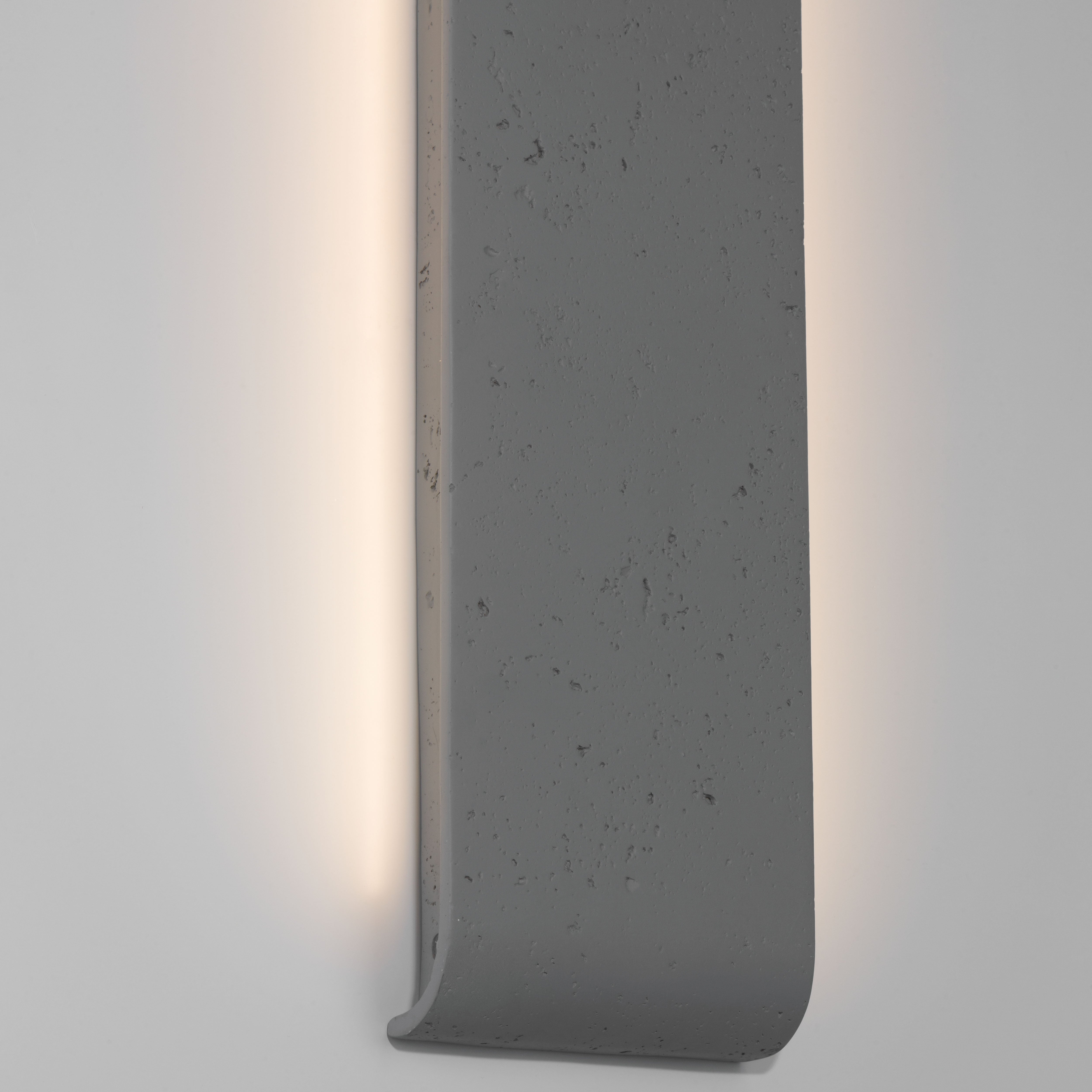 Golden Lighting Stela Integrated LED 24in Outdoor Wall in Gray Travertine - - Golden Lighting