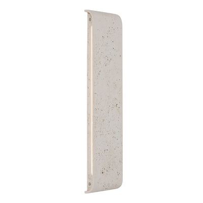 Golden Lighting Stela Integrated LED 24in Outdoor Wall in White Travertine - - Golden Lighting