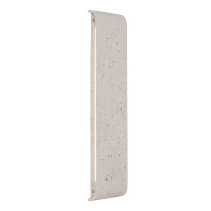 Golden Lighting Stela Integrated LED 24in Outdoor Wall in White Travertine - - Golden Lighting