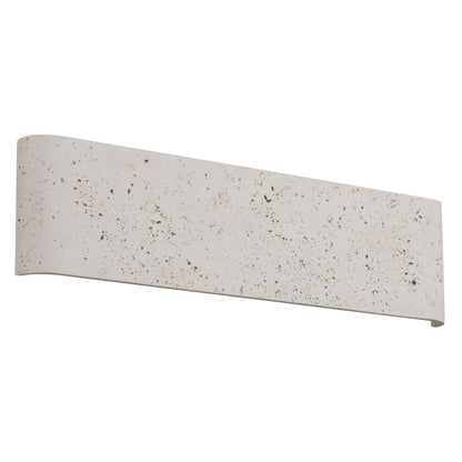 Golden Lighting Stela Integrated LED 24in Outdoor Wall in White Travertine - - Golden Lighting
