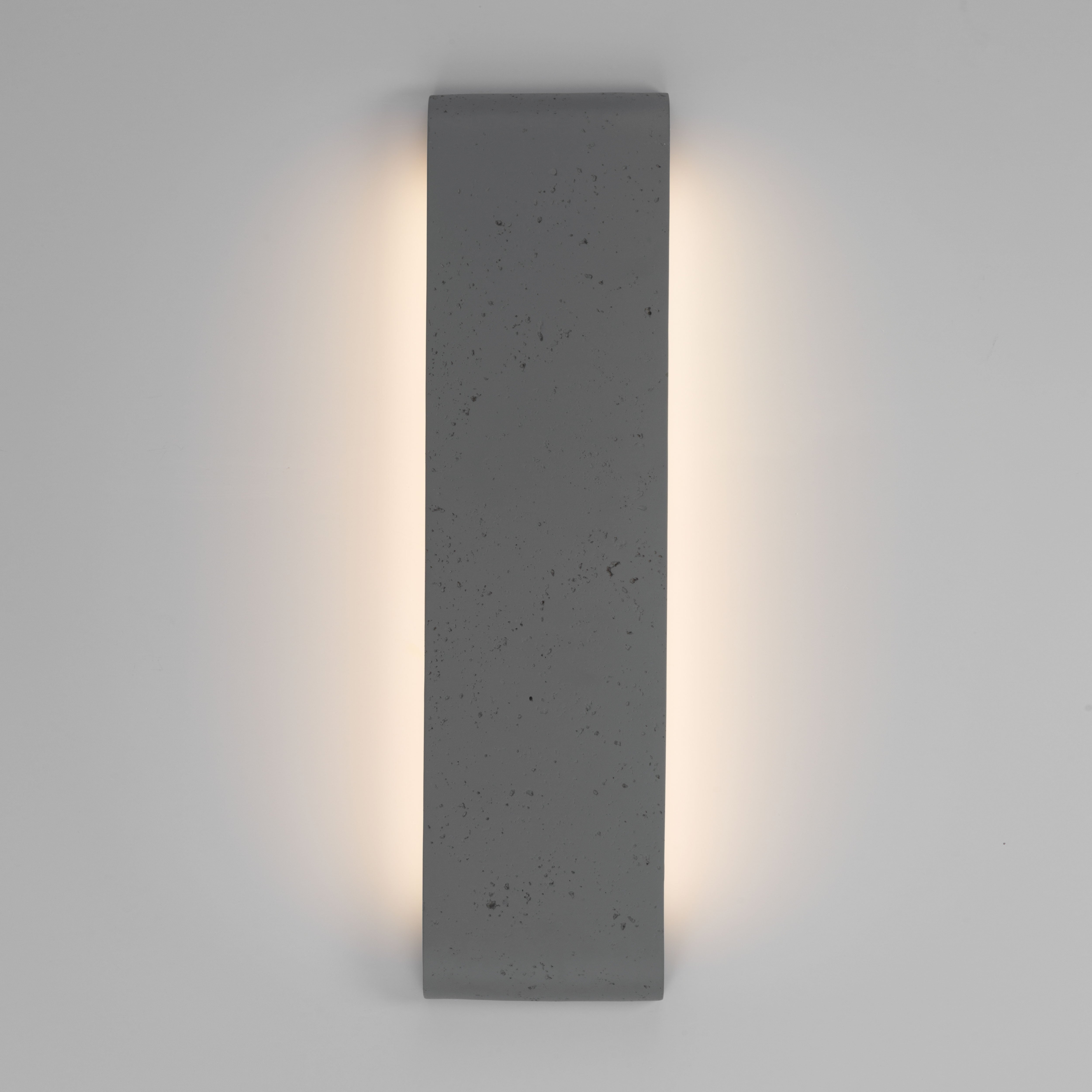 Golden Lighting Stela Integrated LED 24in Outdoor Wall in Gray Travertine - - Golden Lighting