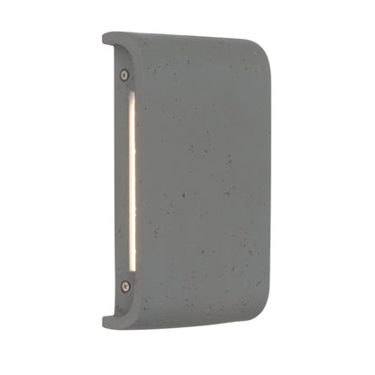 Golden Lighting Stela Integrated LED 9in Outdoor Wall in Gray Travertine - - Golden Lighting
