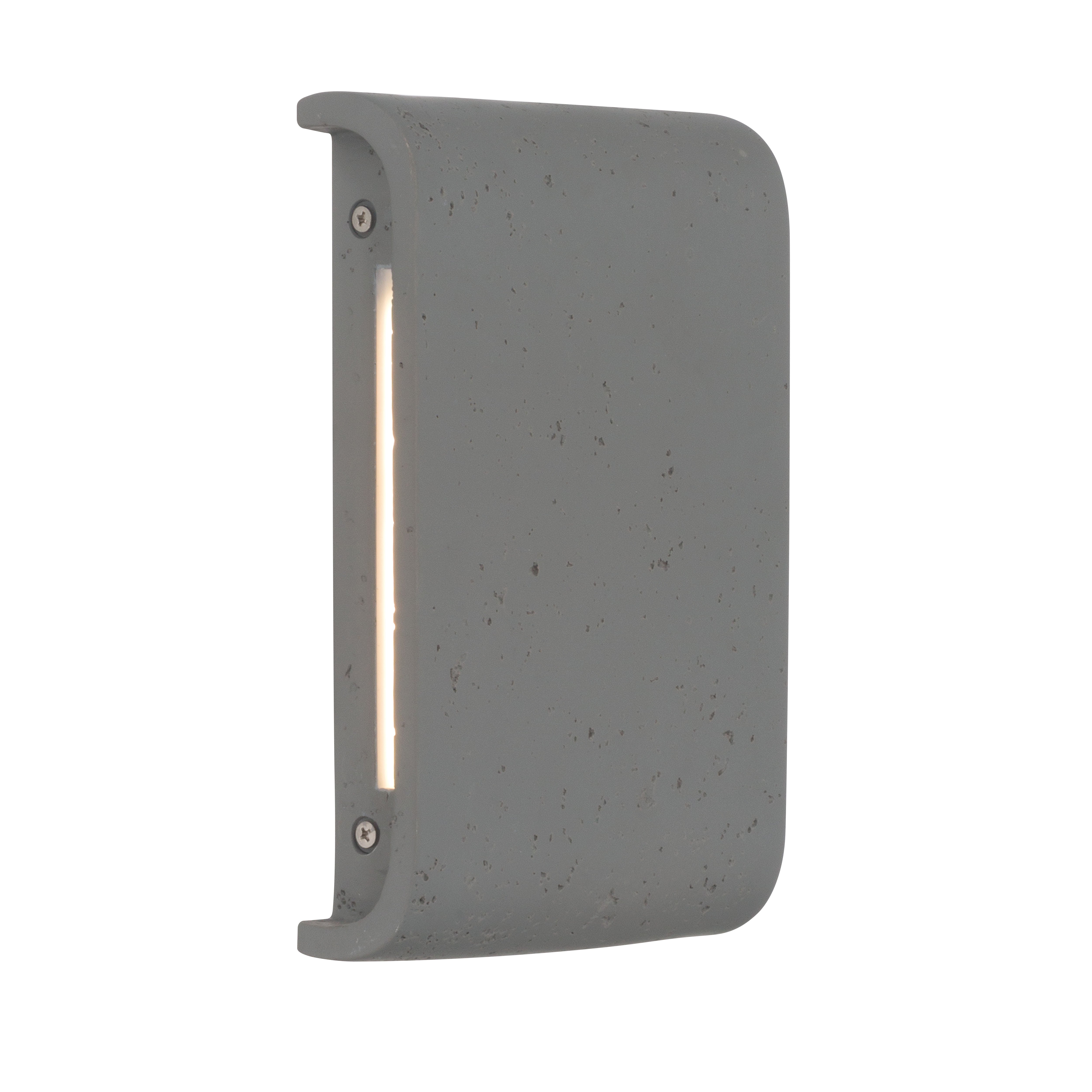 Golden Lighting Stela Integrated LED 9in Outdoor Wall in Gray Travertine