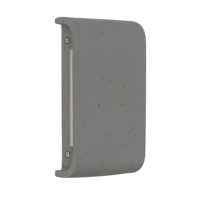 Golden Lighting Stela Integrated LED 9in Outdoor Wall in Gray Travertine - - Golden Lighting
