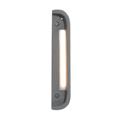 Golden Lighting Stela Integrated LED 9in Outdoor Wall in Gray Travertine - - Golden Lighting