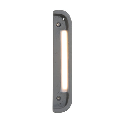 Golden Lighting Stela Integrated LED 9in Outdoor Wall in Gray Travertine - - Golden Lighting