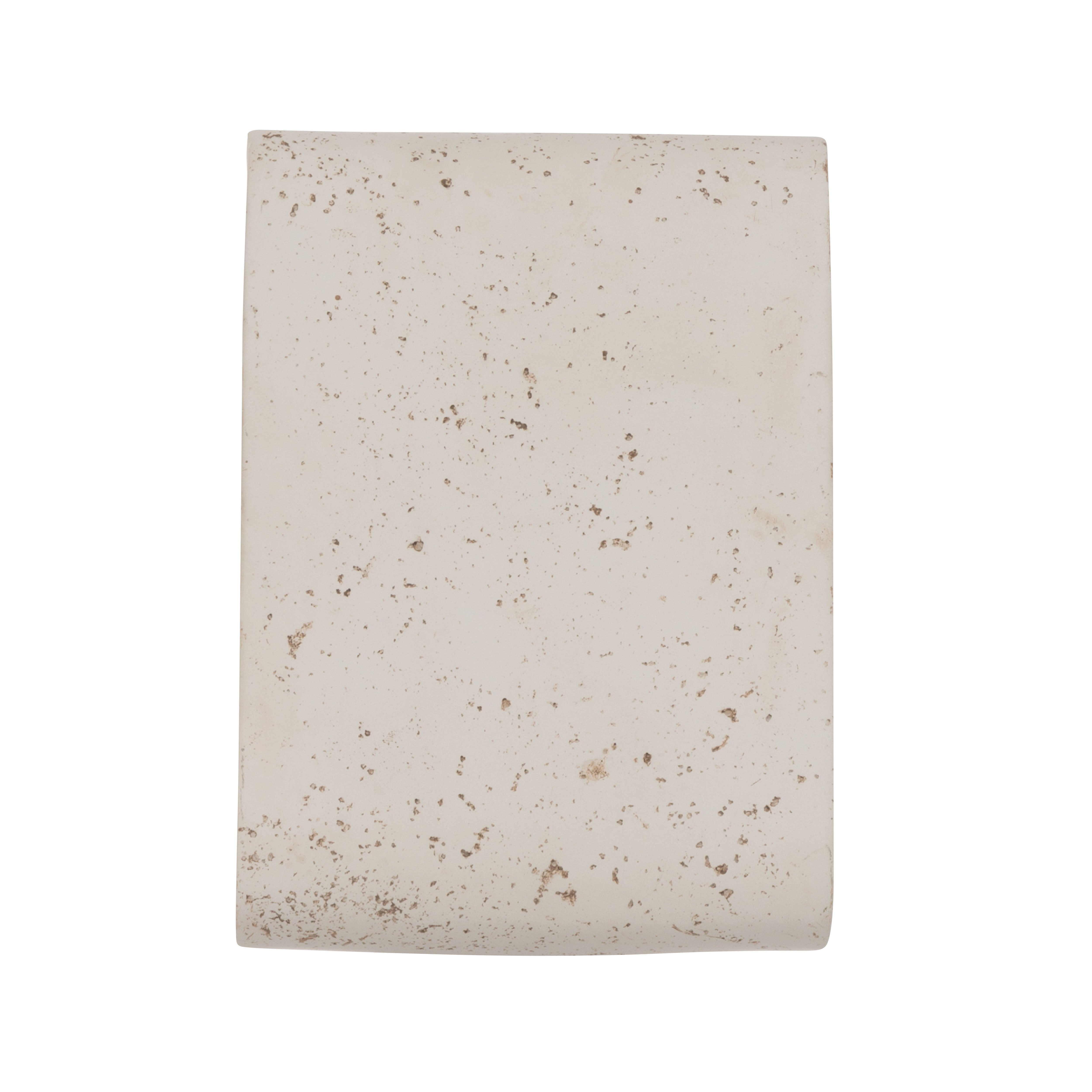 Golden Lighting Stela Integrated LED 9in Outdoor Wall in White Travertine